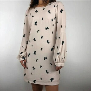 Yoana Baraschi Size 4 Women's Long Sleeve Butterfly Dress